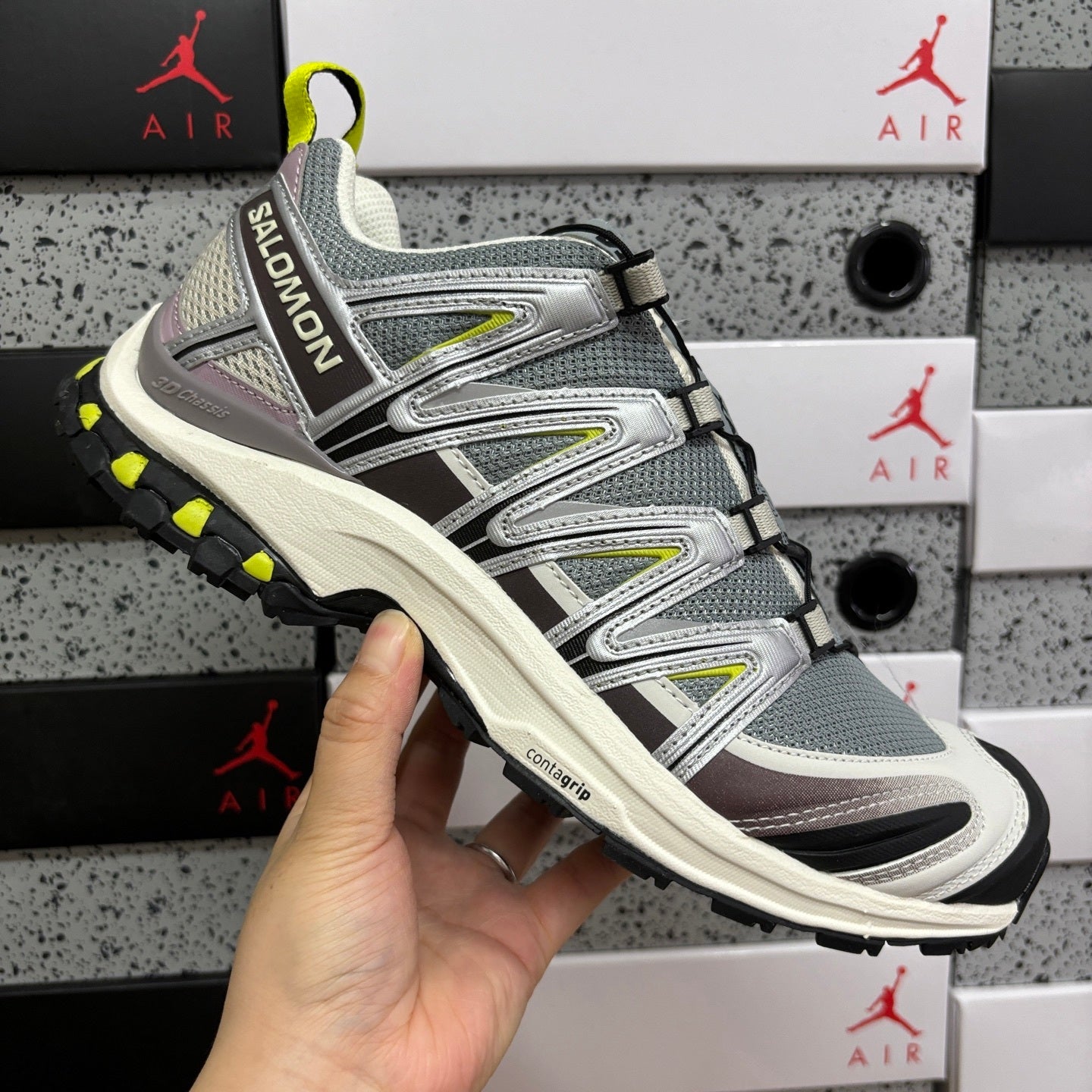 SALOMON-XA Pro 3D 'Quarry Lime Punch'