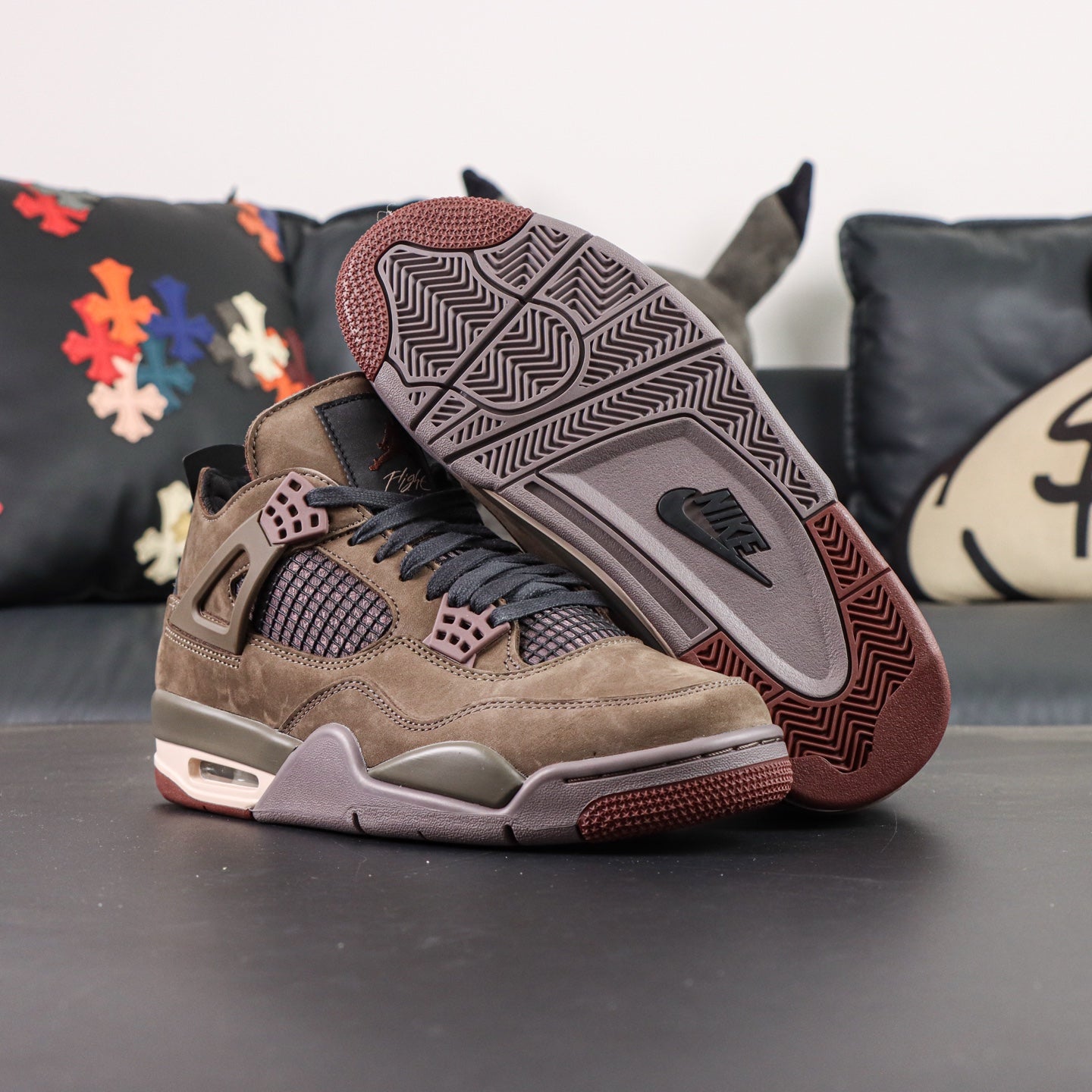 Jordan 4 x A Ma Maniere 'Dark Mocha'
