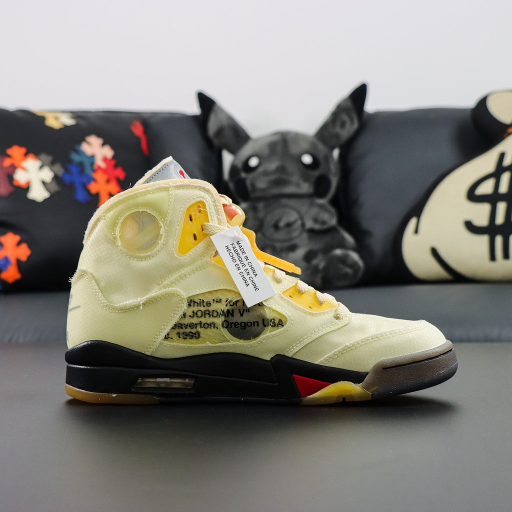 Jordan 5 x Off-White Retro 'Sail'