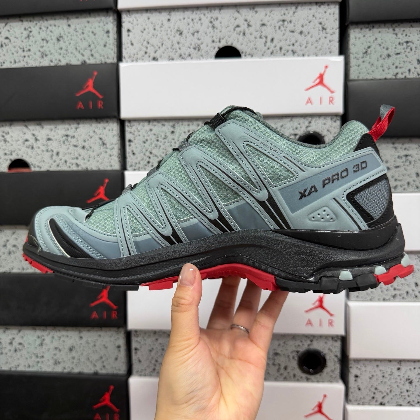 SALOMON-XA Pro 3D Gore-Tex 'Lead Barbados Cherry'