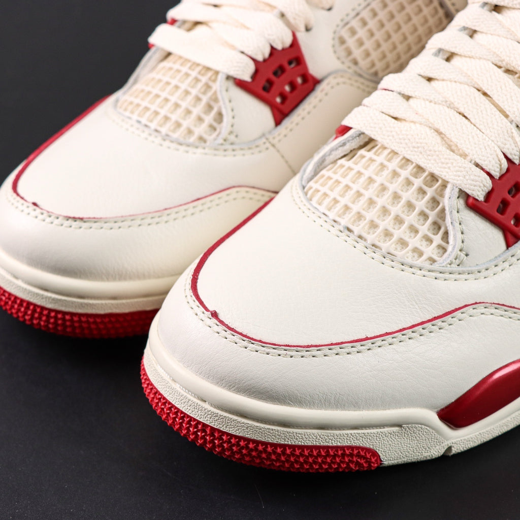 Jordan 4 'Pale Ivory Tough Red'