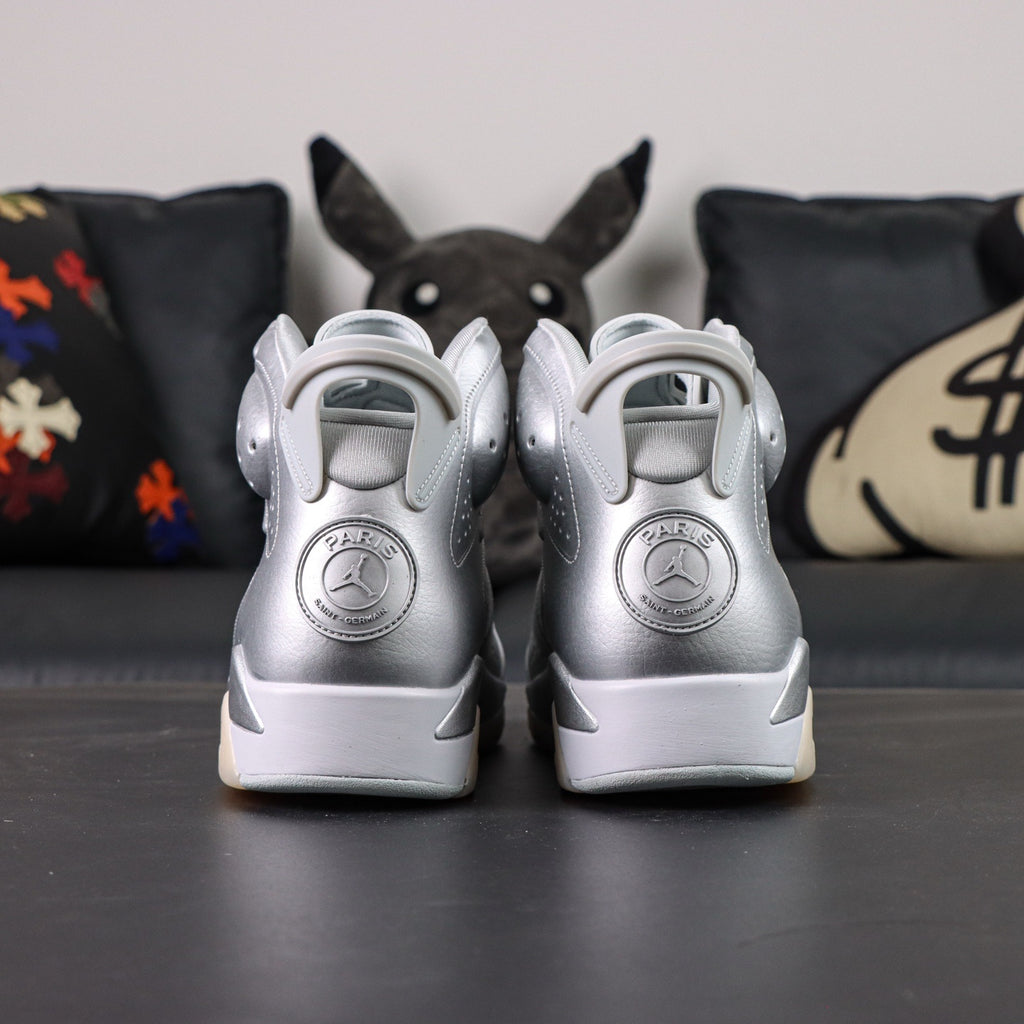 Jordan 6 x Paris Saint-Germain PSG 'Metallic Silver'