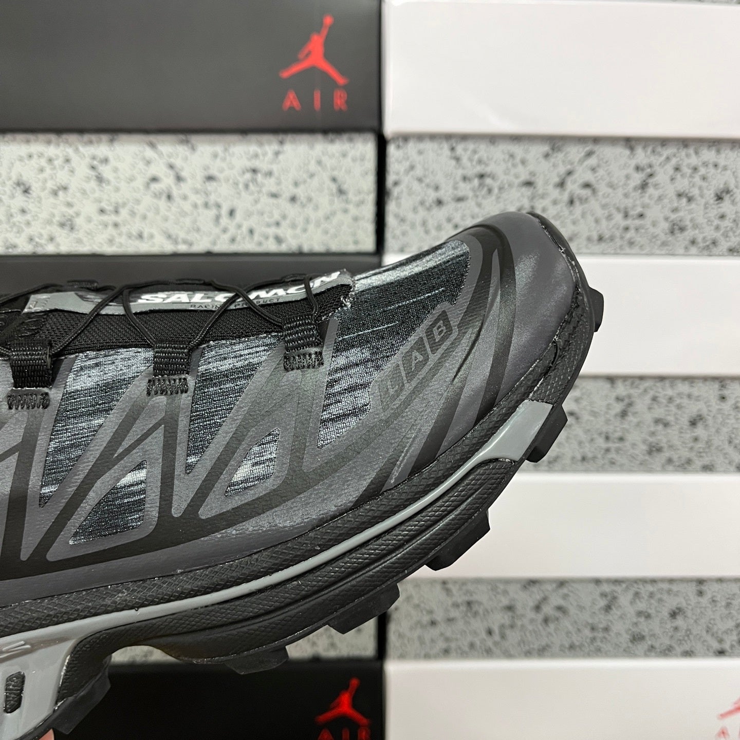 SALOMON-XT-6 Camo 'Black Asphalt Castlerock'