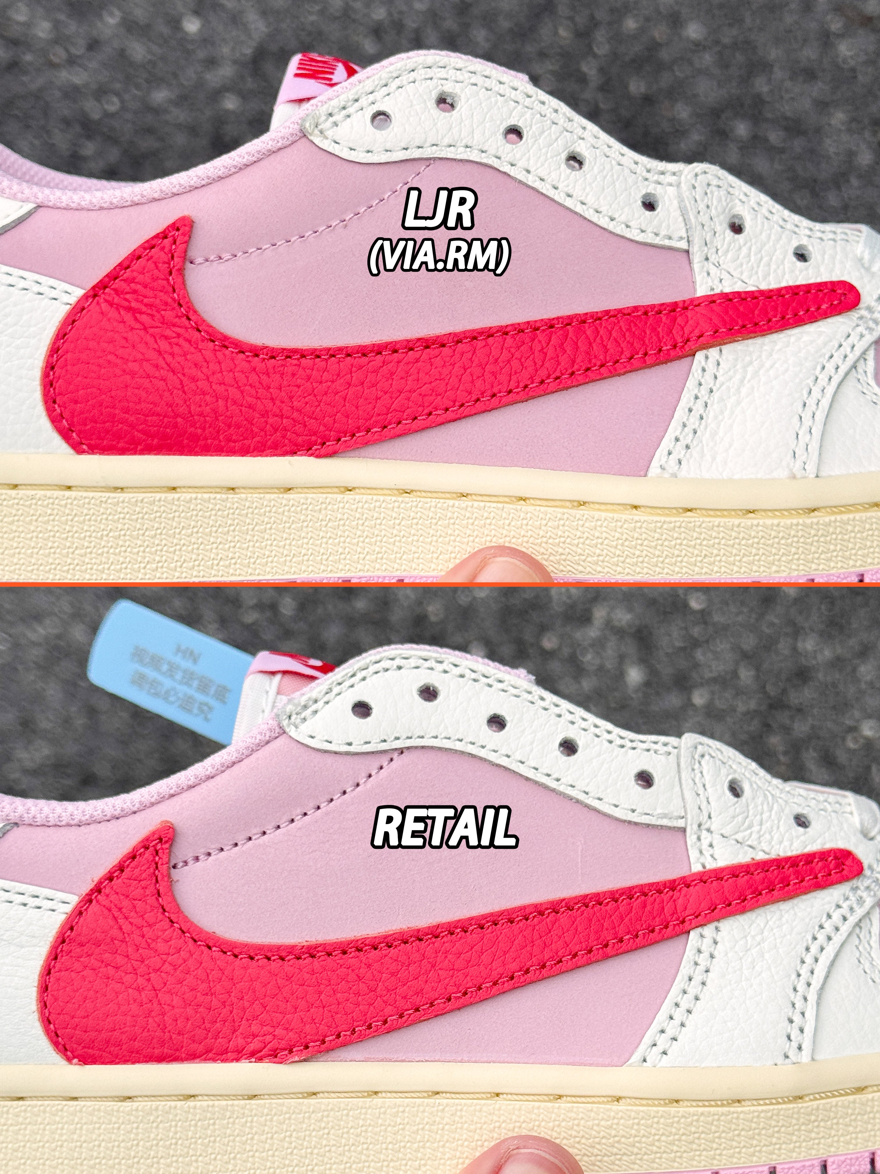 Jordan 1 Low OG x Travis Scott 'Tropical Pink'