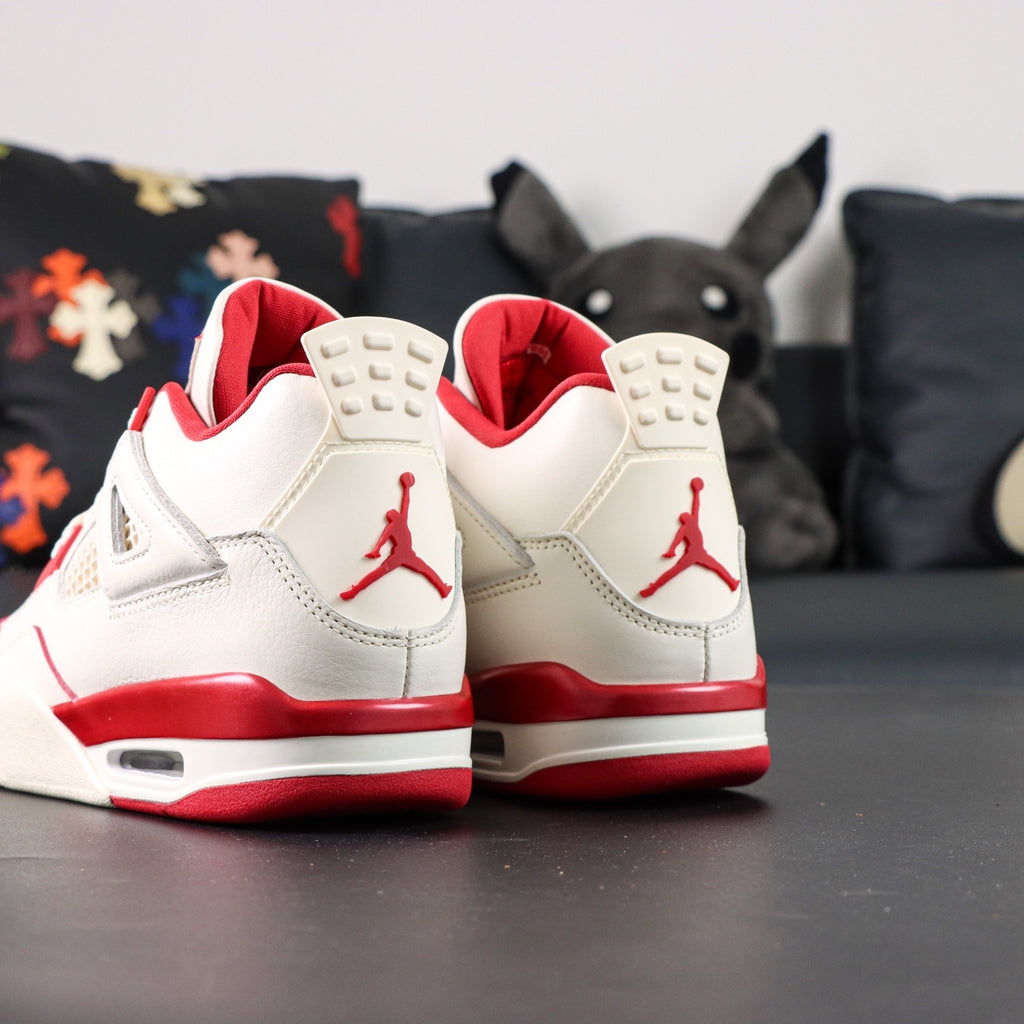Jordan 4 'Pale Ivory Tough Red'