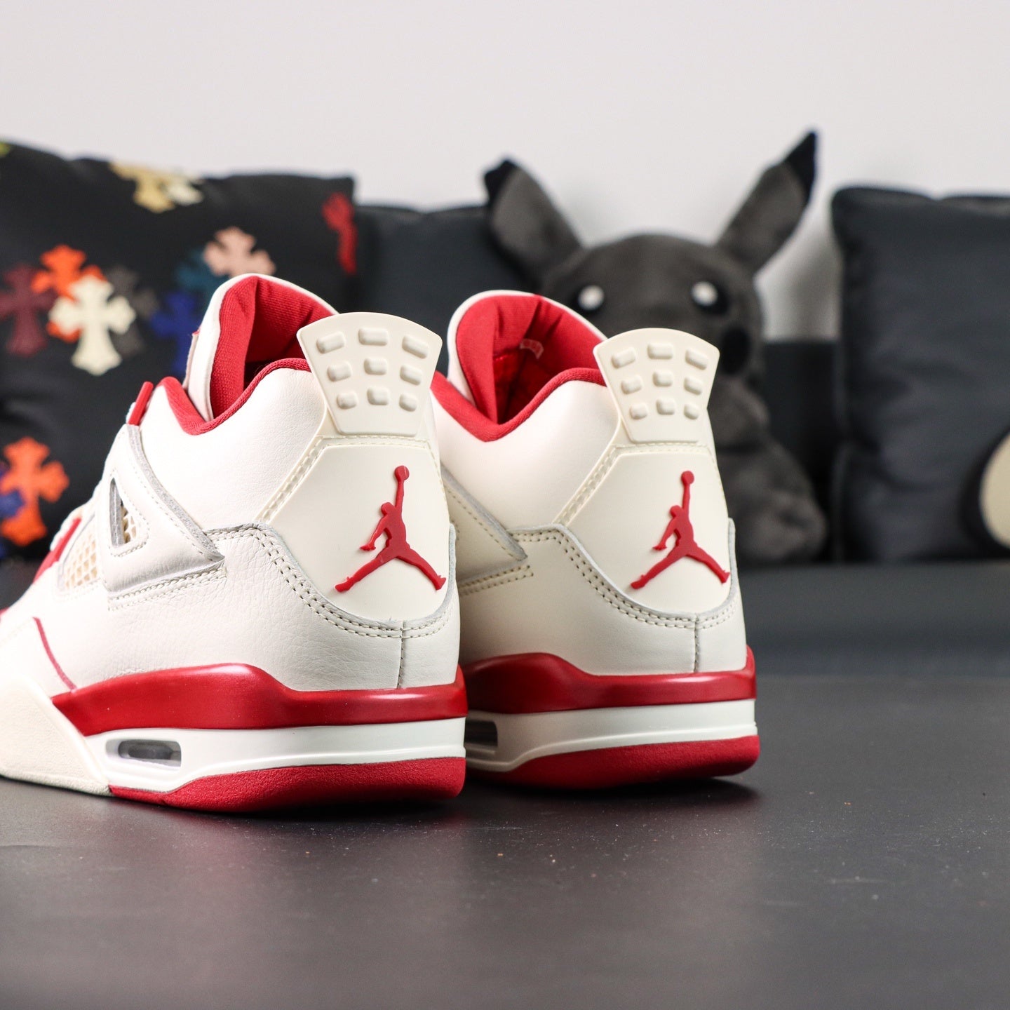 Jordan 4 'Pale Ivory Tough Red'