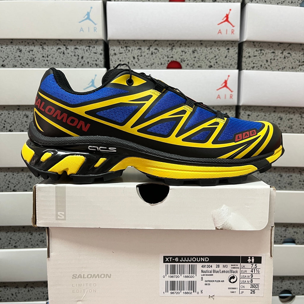 SALOMON-XT-6 JJJJound 'Nautical Blue Lemon Black'