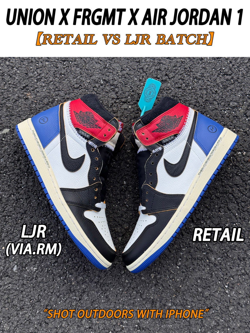 Jordan 1 Retro High x Fragment x Union LA OG SP 'Varsity Red Sport Royal'