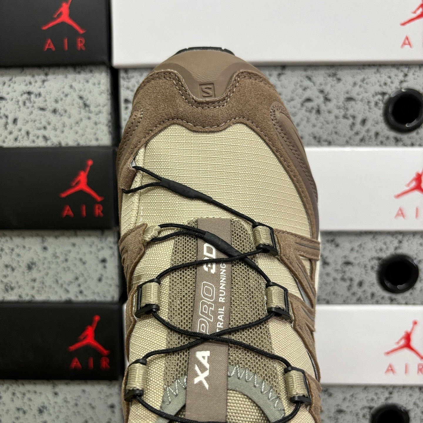 SALOMON-XA Pro 3D Suede 'Feather Gray Caribou Vanilla Ice'
