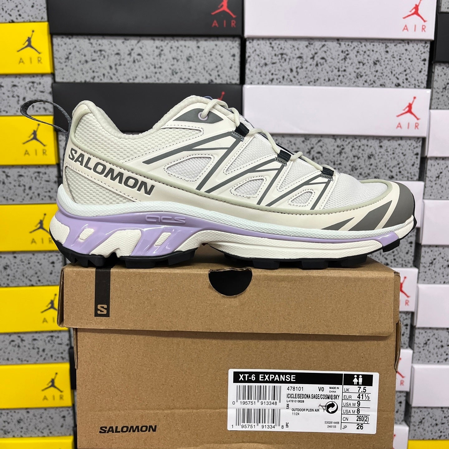 SALOMON-XT-6 Expanse 'Icicle Sedona Sage Cosmic Sky'