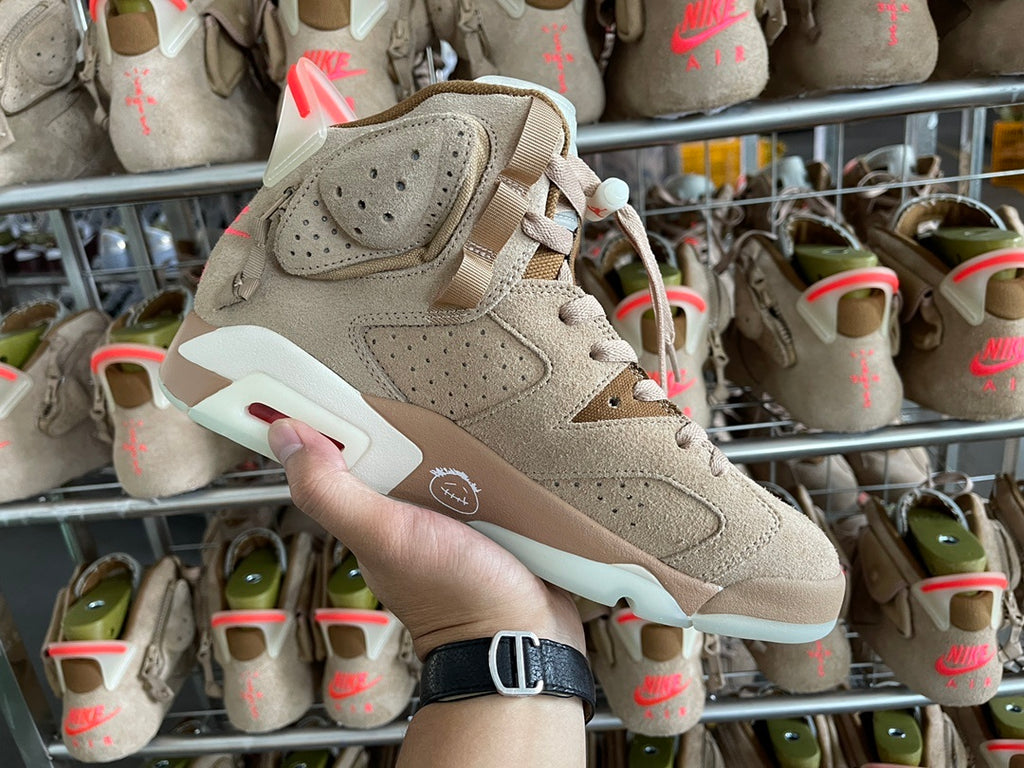 Jordan 6 Retro x Travis Scott 'British Khaki'
