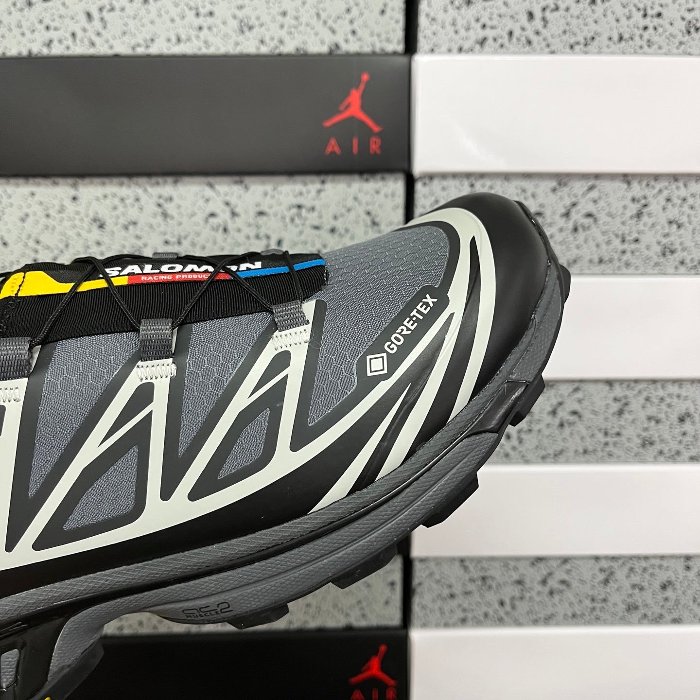 SALOMON-XT-6 Gore-Tex 'Black Ebony Lunar Rock'