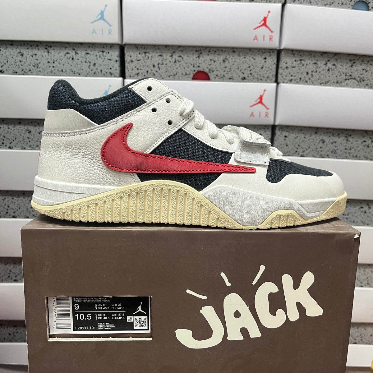 Jordan Jumpman Jack TRTravis Scott University Red - PK version (FREE SHIPPING)