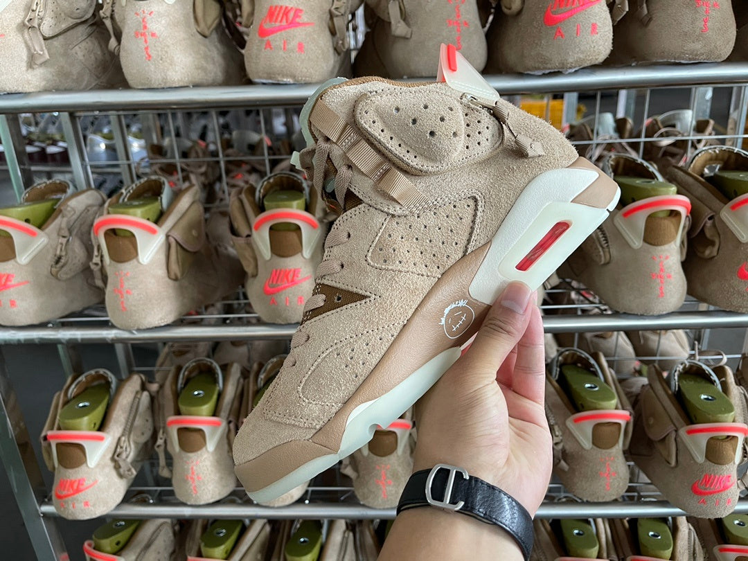 Jordan 6 Retro x Travis Scott 'British Khaki'