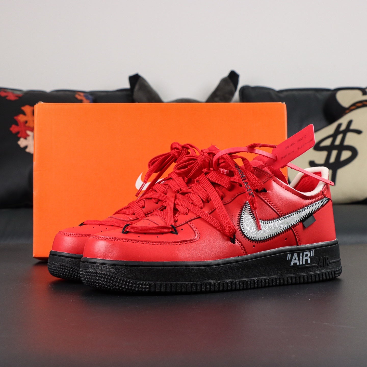 Nike Air Force 1 Low x Off-White 'Crimson University Red'