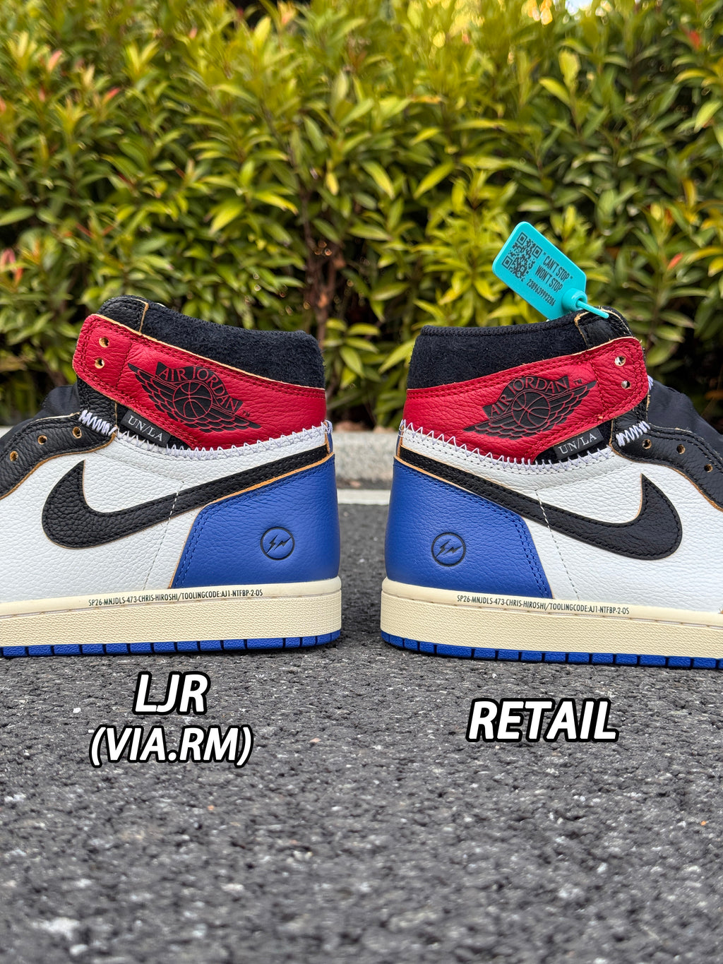 Jordan 1 Retro High x Fragment x Union LA OG SP 'Varsity Red Sport Royal'