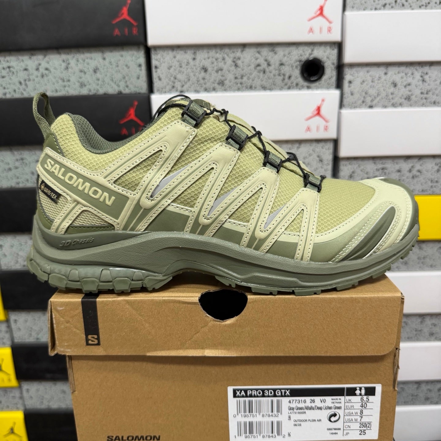 SALOMON-XA Pro 3D Gore-Tex 'Gray Green'