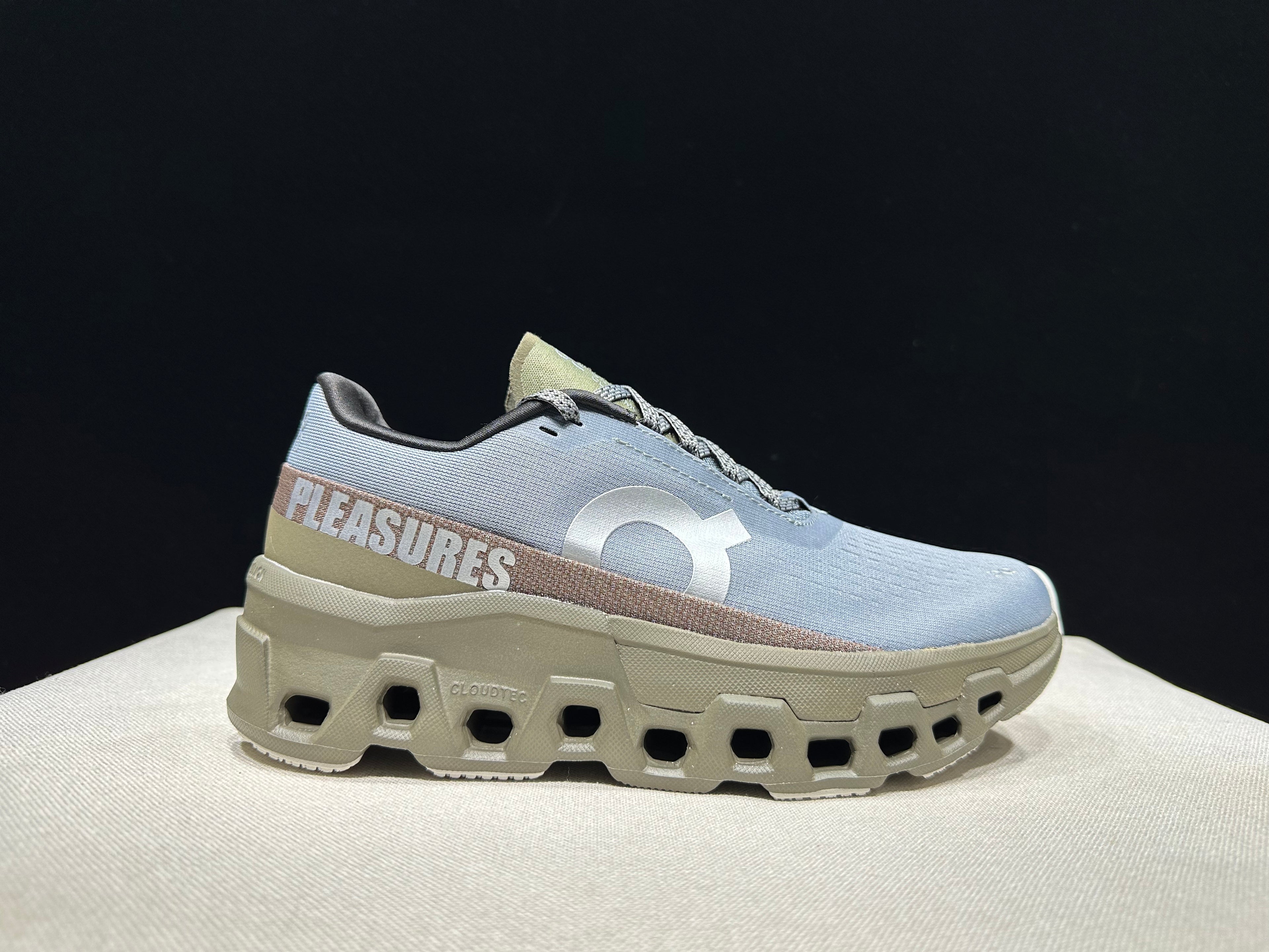 On x Pleasures x The Loop Cloudmonster 2 'Mist/Olive'