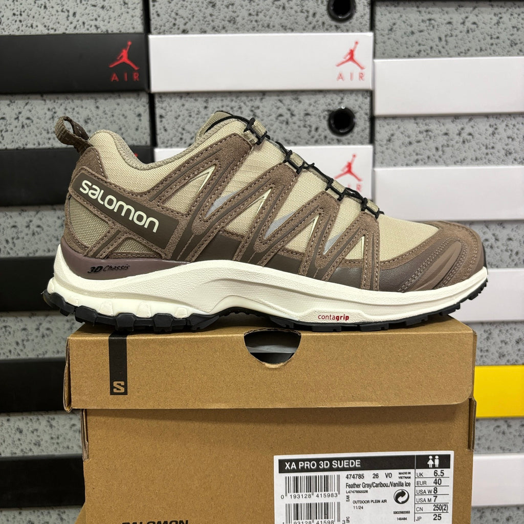 SALOMON-XA Pro 3D Suede 'Feather Gray Caribou Vanilla Ice'