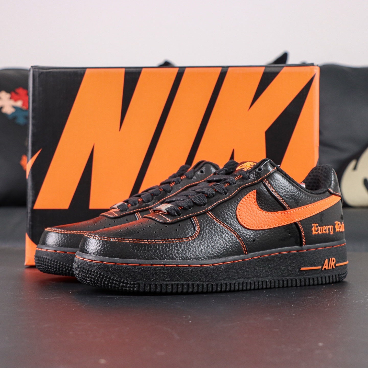 Nike Air Force 1 Low x VLONE 'Black Total Orange'