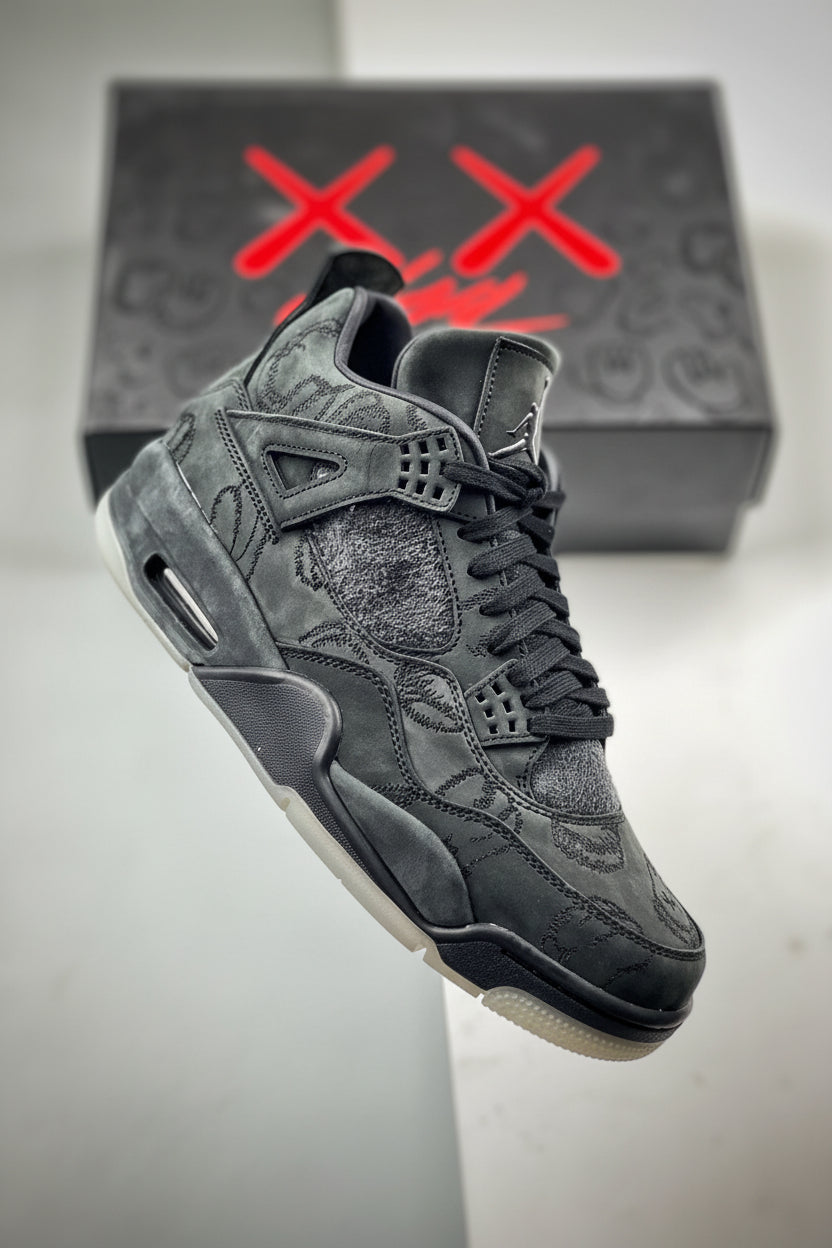 Jordan 4 Retro x KAWS 'Black'