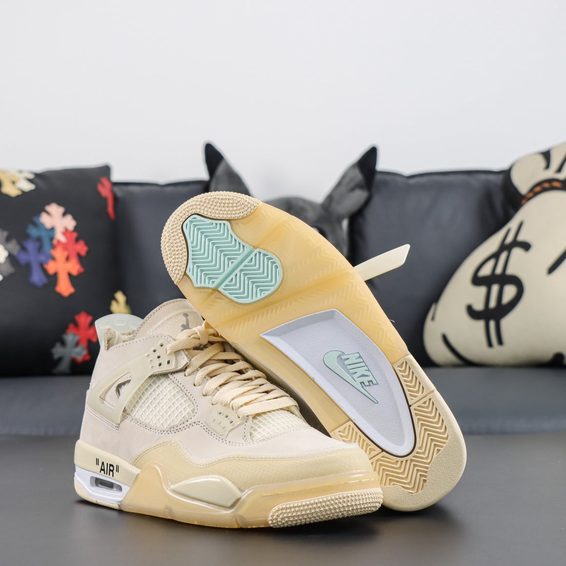 Jordan 4 x Off-White 'Sail'
