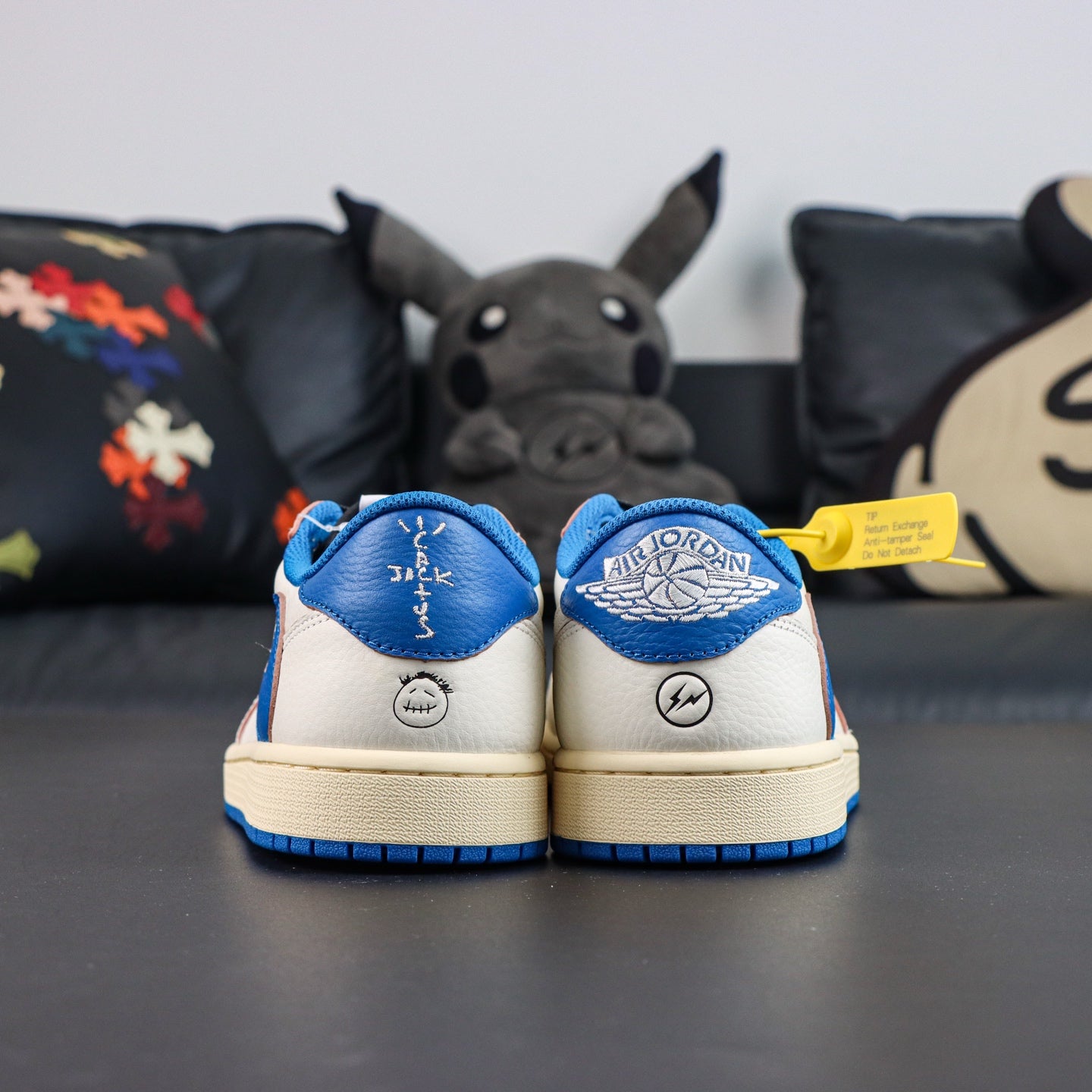 Jordan 1 Low x Travis Scott x Fragment 'Sail Military Blue'