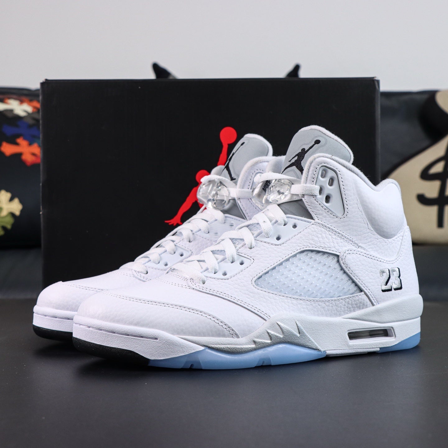 Jordan 5 Retro 'Metallic White'