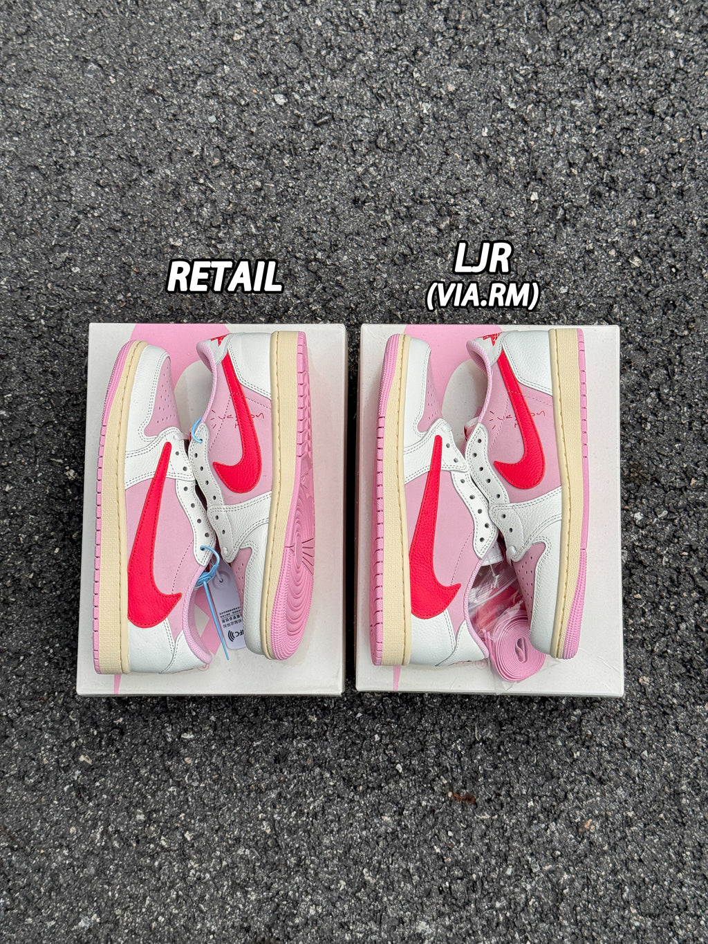 Jordan 1 Low OG x Travis Scott 'Tropical Pink'