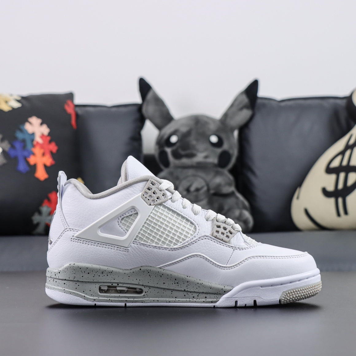Jordan 4 Retro 'White Oreo'