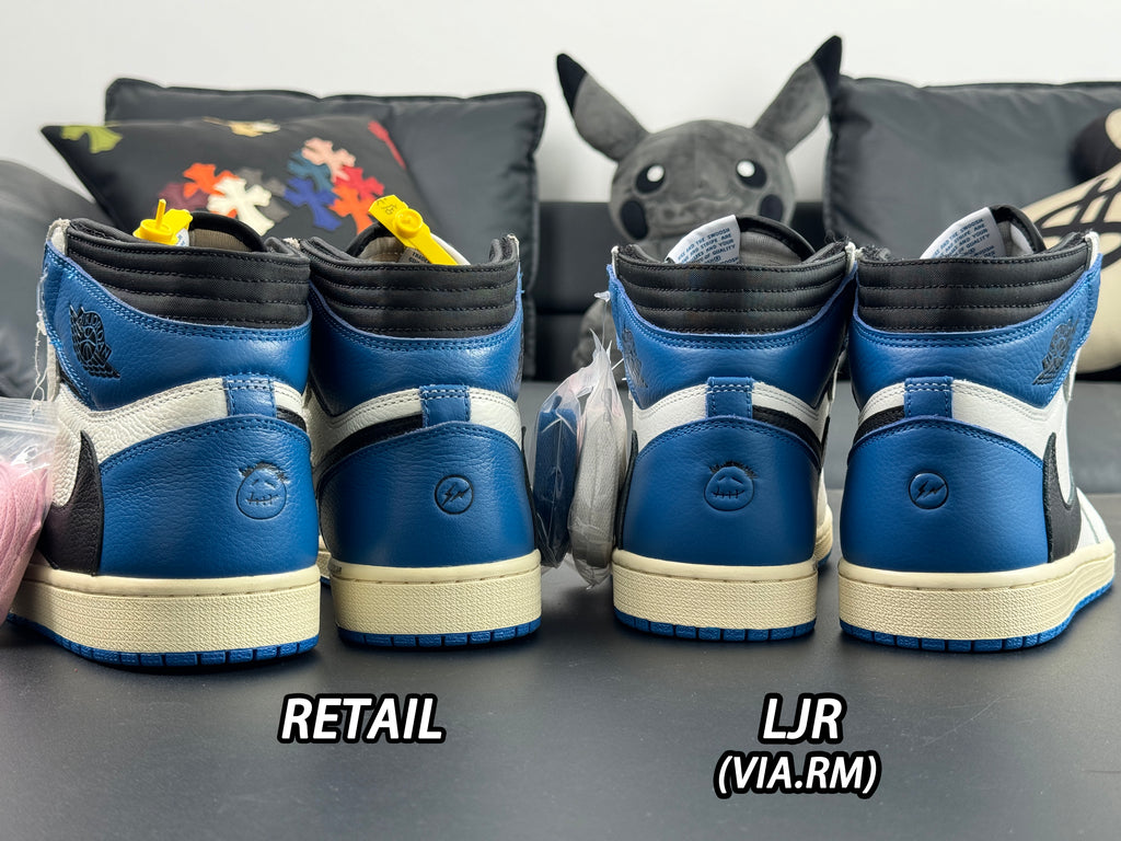 Jordan 1 Retro High x Fragment Design x Travis Scott 'Sail Black Military Blue'
