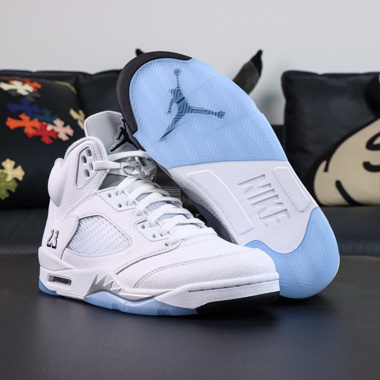 Jordan 5 Retro 'Metallic White'