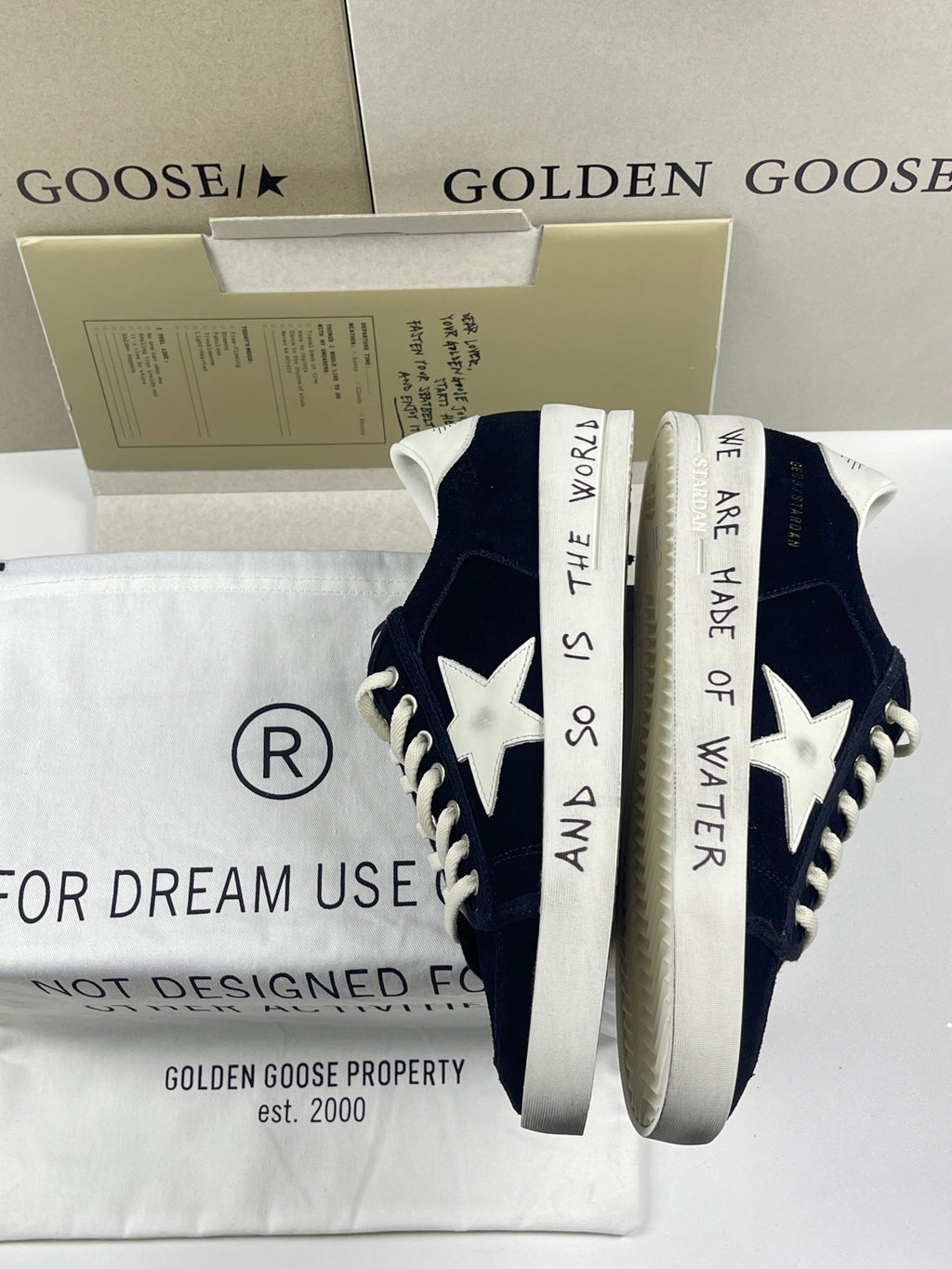 Golden Goose Stardan 'White Leather Star & Heel Tab'