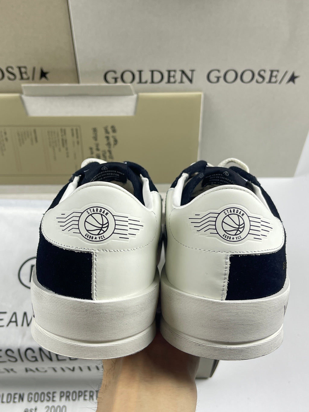 Golden Goose Stardan 'White Leather Star & Heel Tab'
