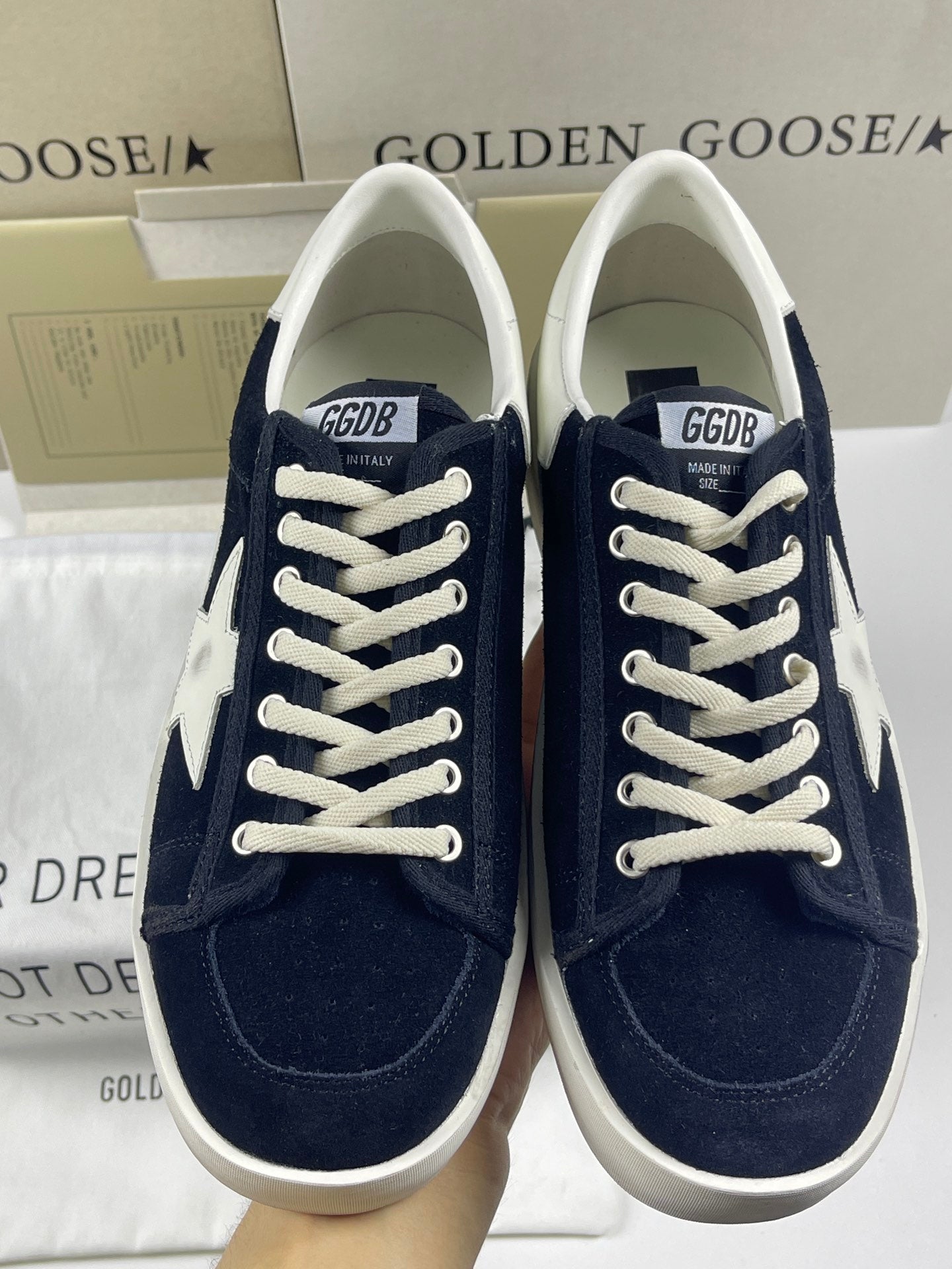 Golden Goose Stardan 'White Leather Star & Heel Tab'