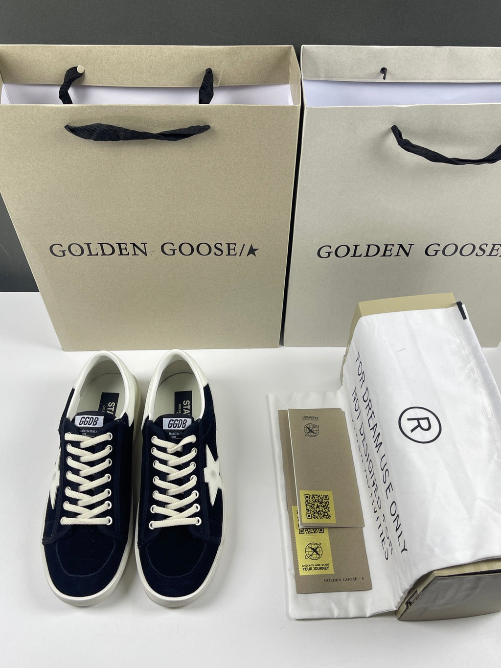 Golden Goose Stardan 'White Leather Star & Heel Tab'