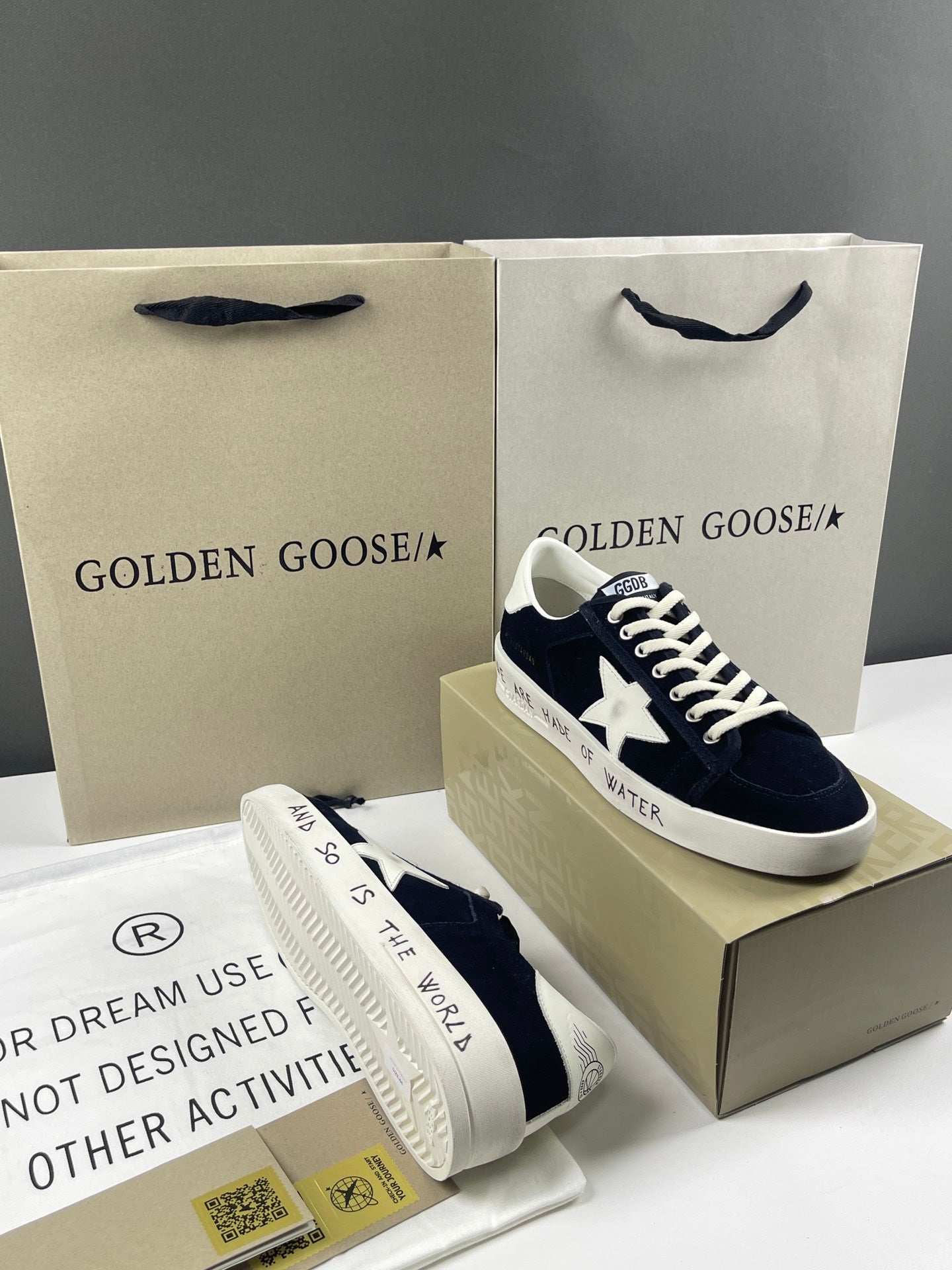 Golden Goose Stardan 'White Leather Star & Heel Tab'