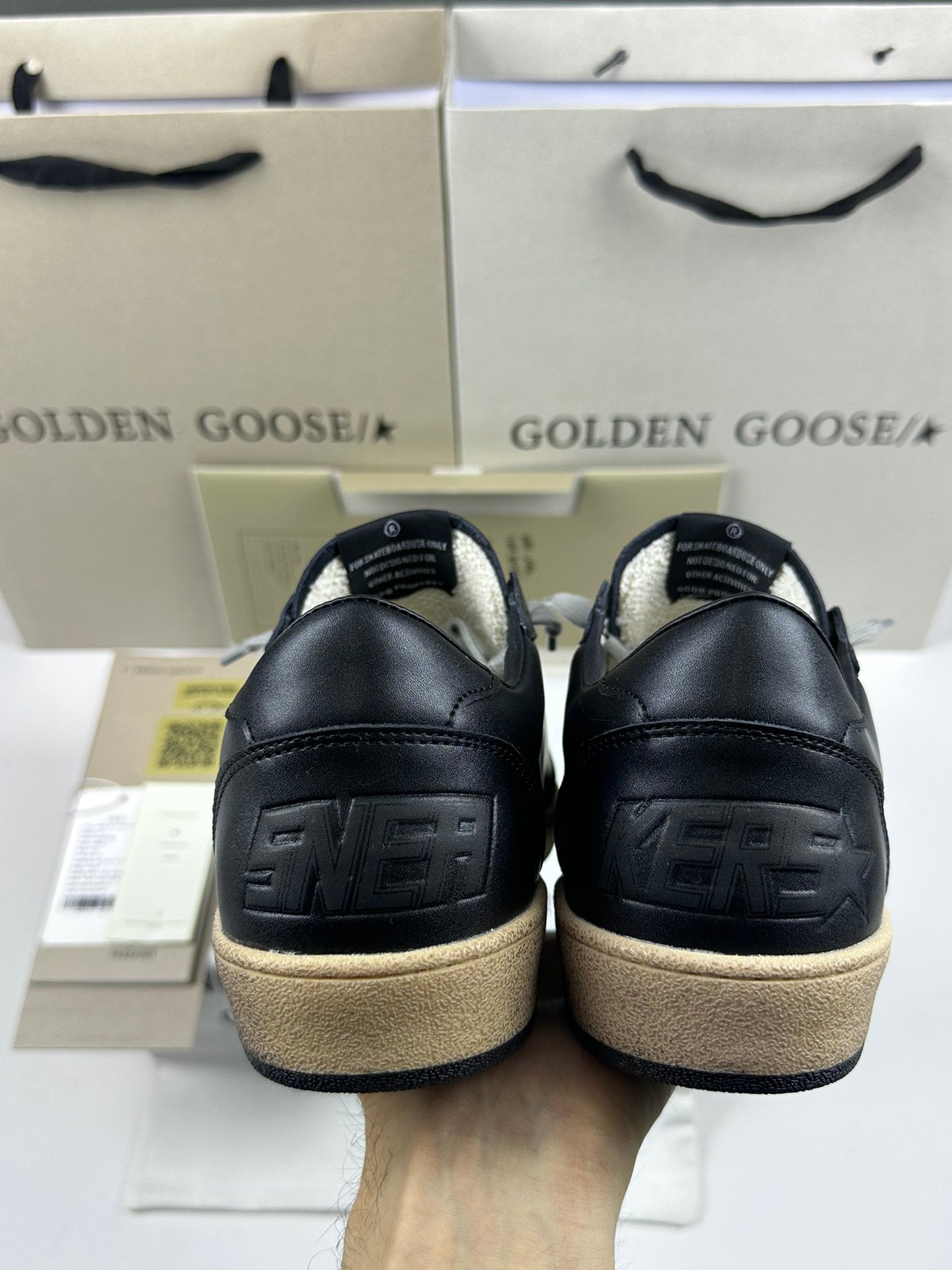 Golden Goose Ball-Star 'Black Nappa Black Suede Star/Black Nappa Heel Tab'