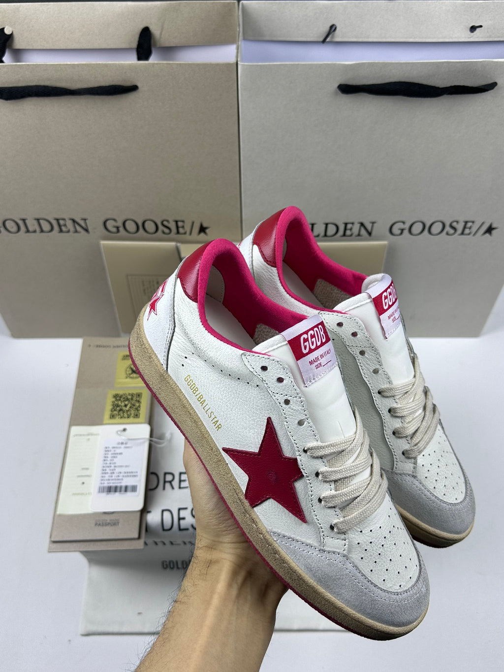 Golden Goose Ball-Star 'Red Star & Heel Tab'