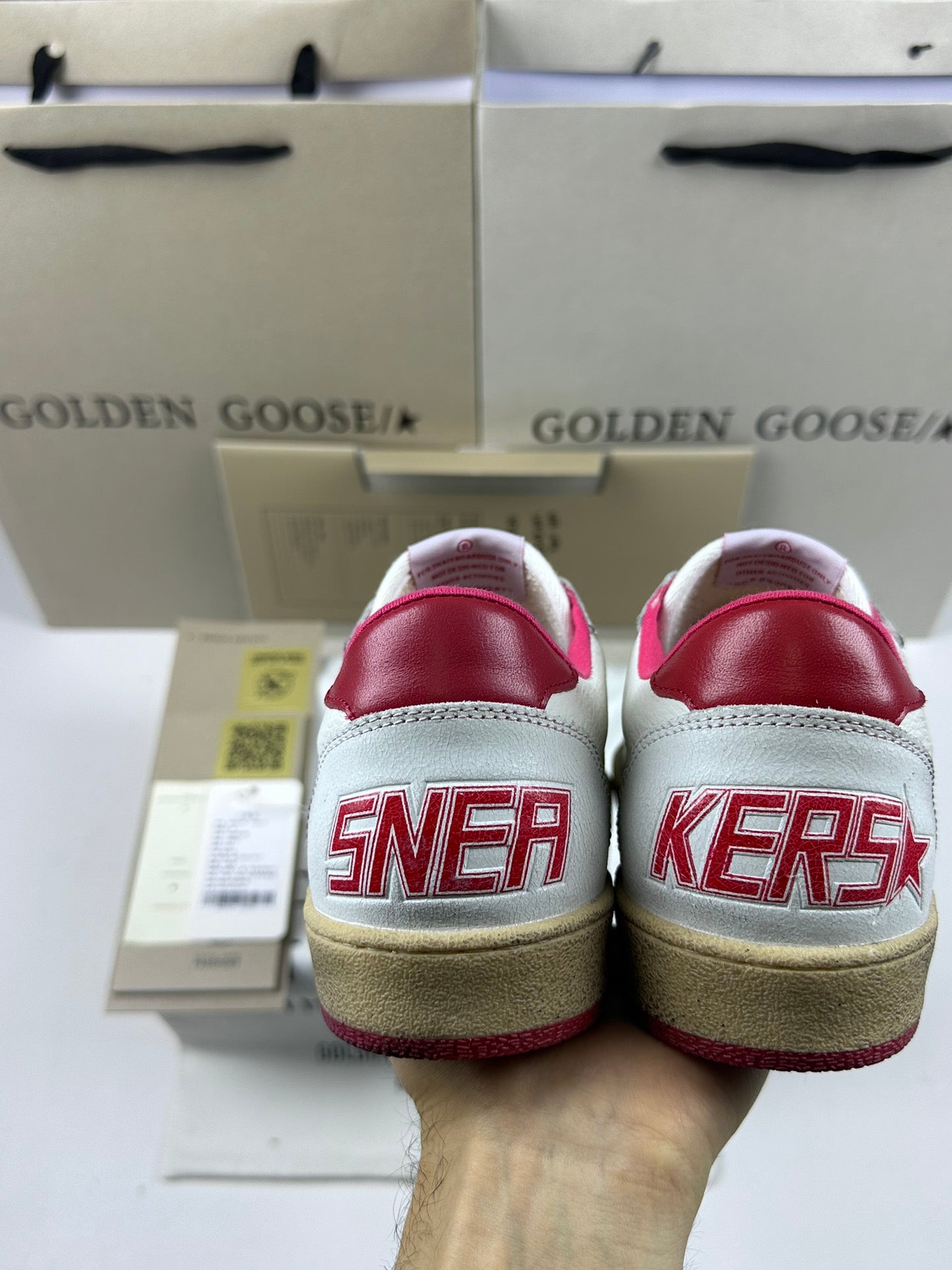 Golden Goose Ball-Star 'Red Star & Heel Tab'