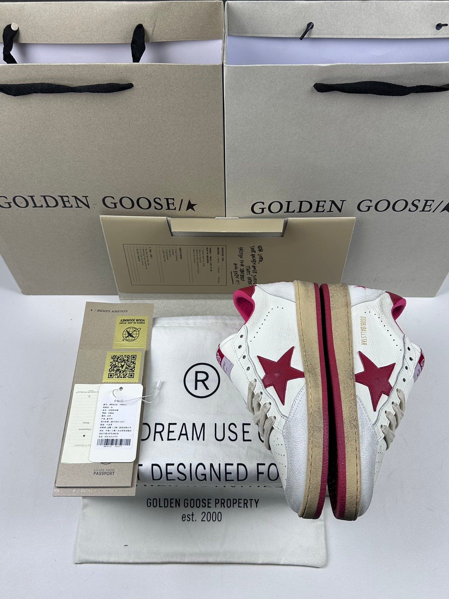 Golden Goose Ball-Star 'Red Star & Heel Tab'