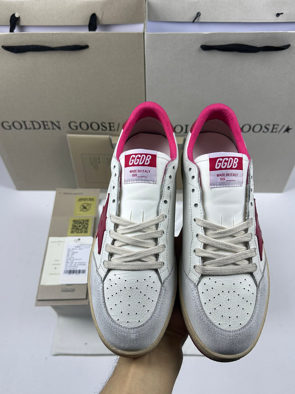 Golden Goose Ball-Star 'Red Star & Heel Tab'