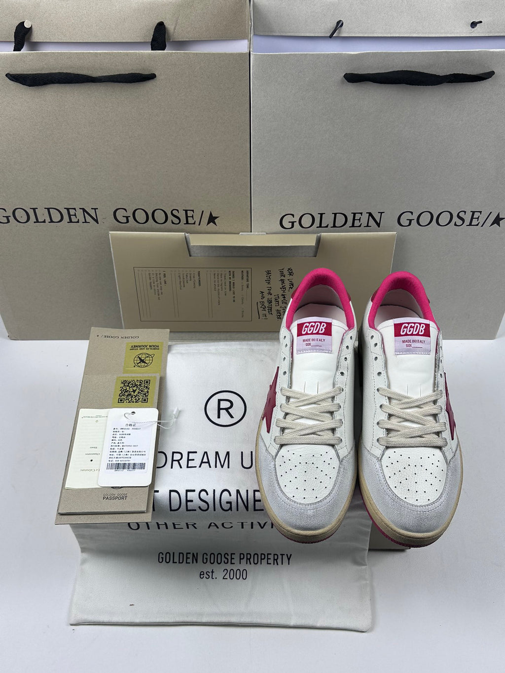 Golden Goose Ball-Star 'Red Star & Heel Tab'