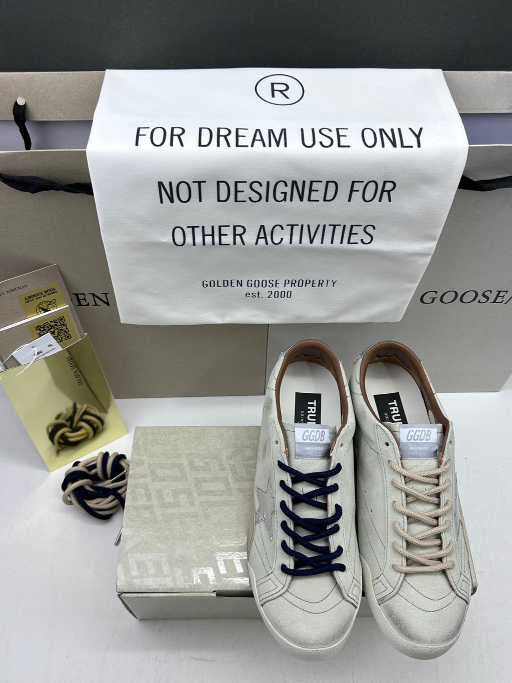Golden Goose True-Star 'Metallic Silver Star & Heel Tab'