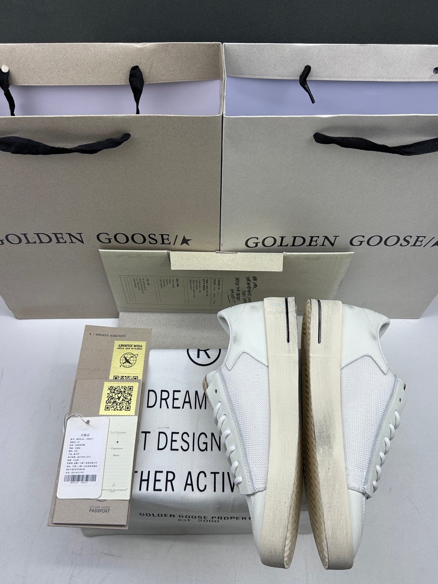 Golden Goose Stardan 'Mesh With Black Star/White Tab'