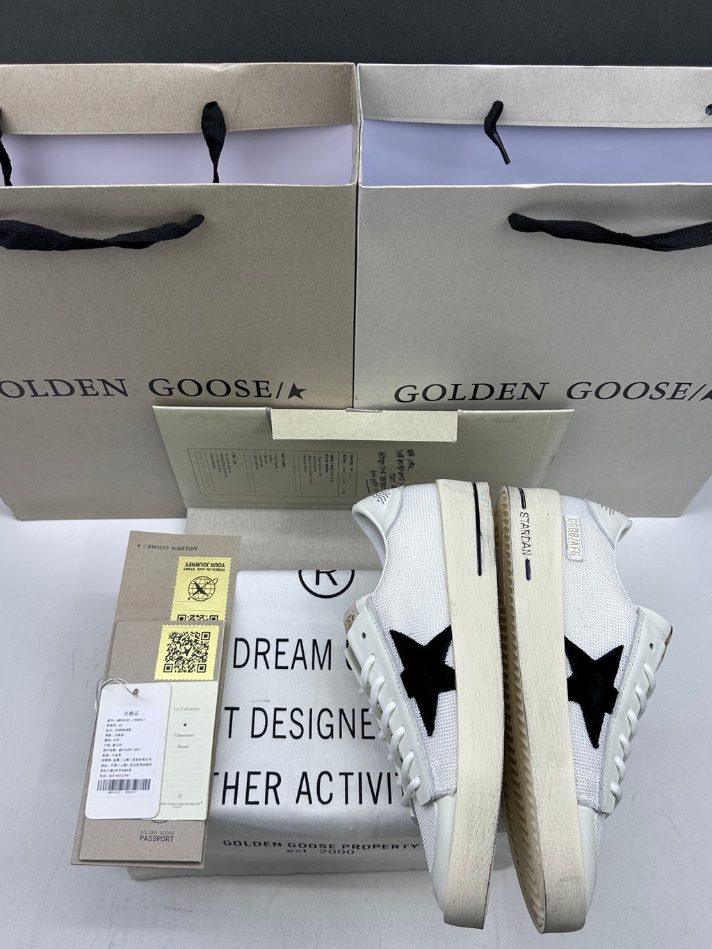 Golden Goose Stardan 'Mesh With Black Star/White Tab'