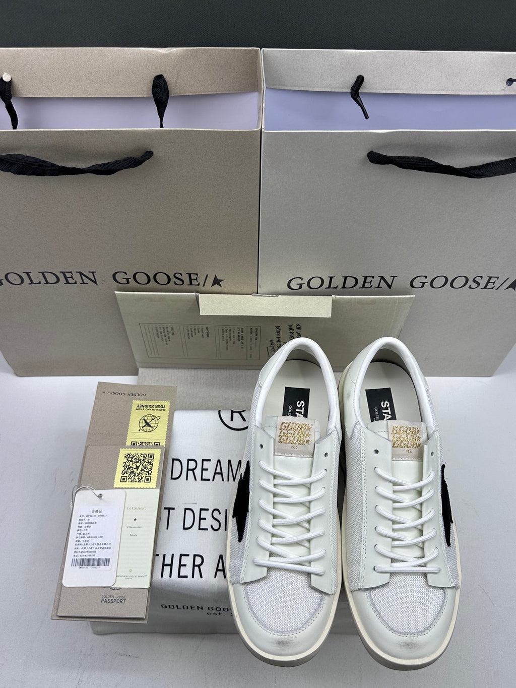 Golden Goose Stardan 'Mesh With Black Star/White Tab'
