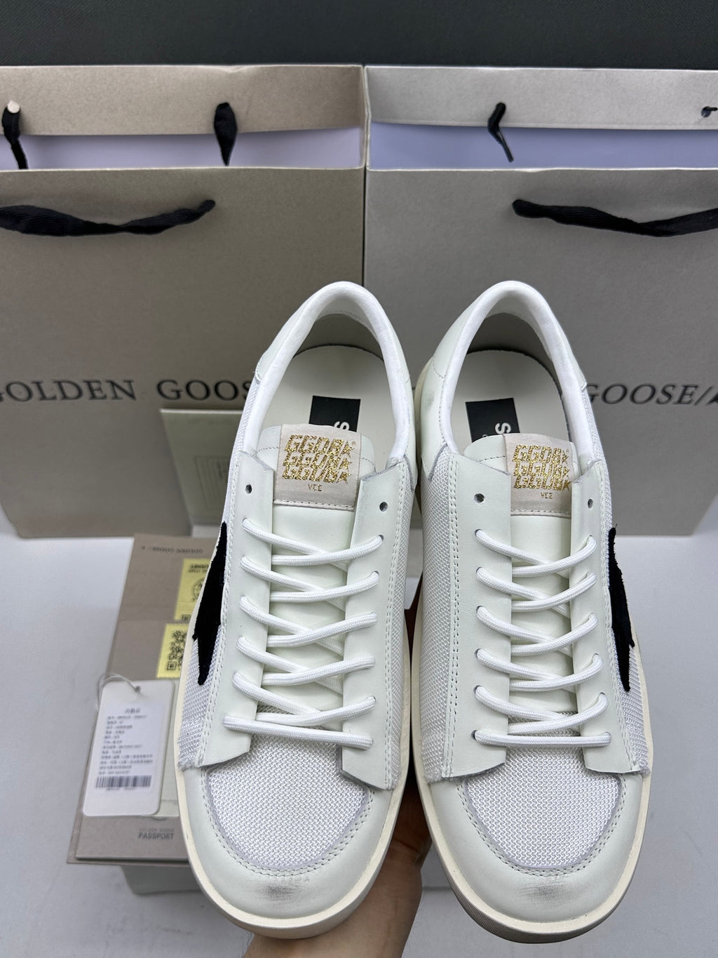 Golden Goose Stardan 'Mesh With Black Star/White Tab'