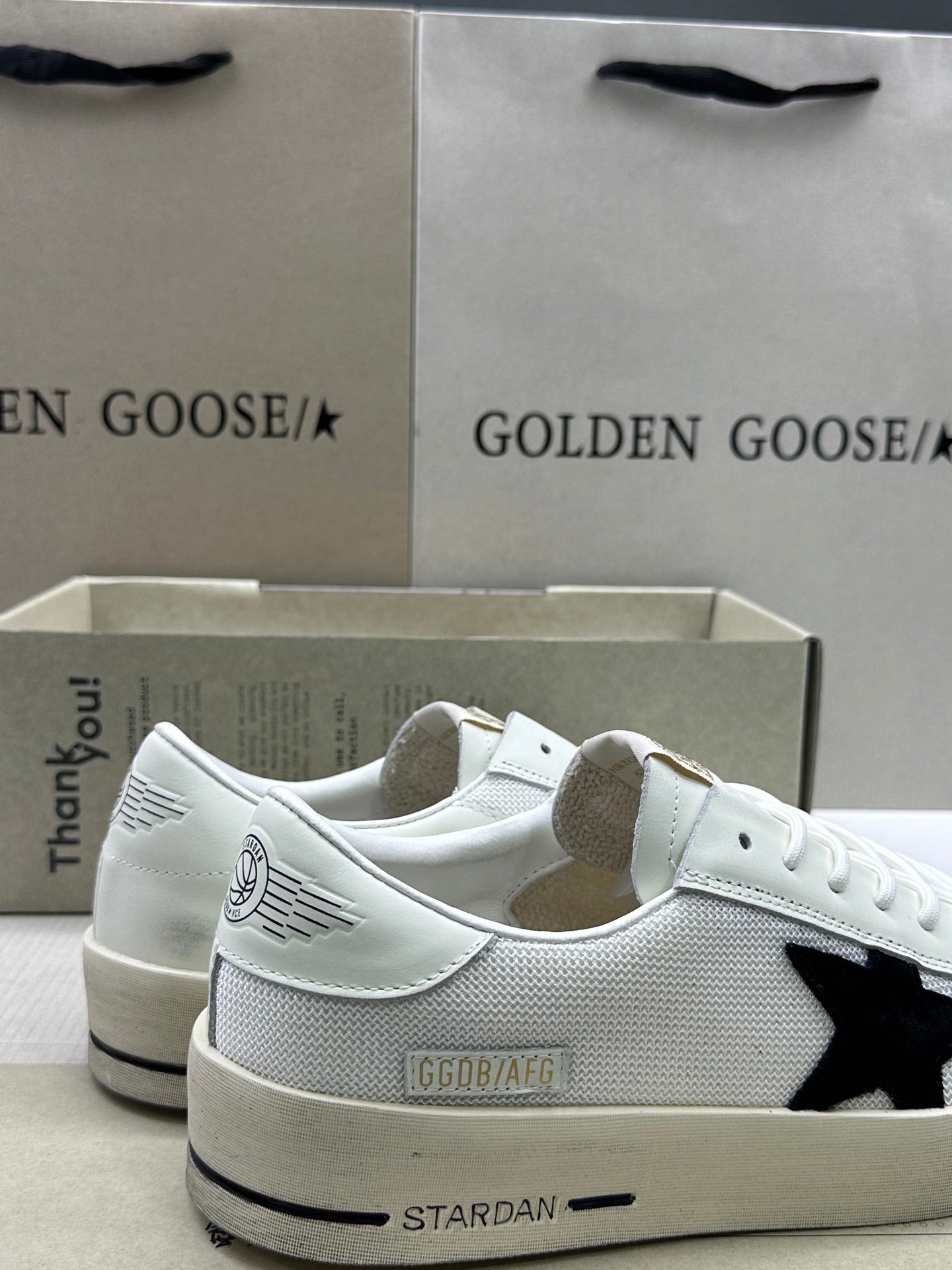 Golden Goose Stardan 'Mesh With Black Star/White Tab'