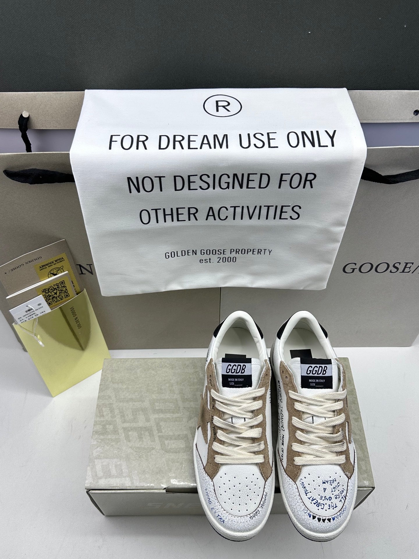 Golden Goose Ball-Star 'Brown Suede Star/Black Heel Tab'